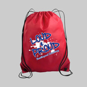 Loud & Proud Drawstring Backpack - Red