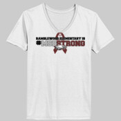 Ladies V Neck - Ramblewood is MSDstrong - White