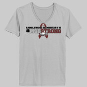 Ladies V Neck - Ramblewood is MSDstrong - Grey